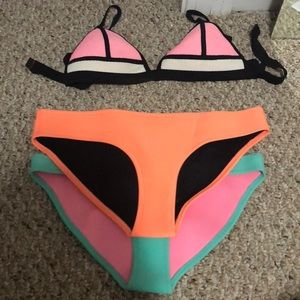 Triangl top and two bottoms